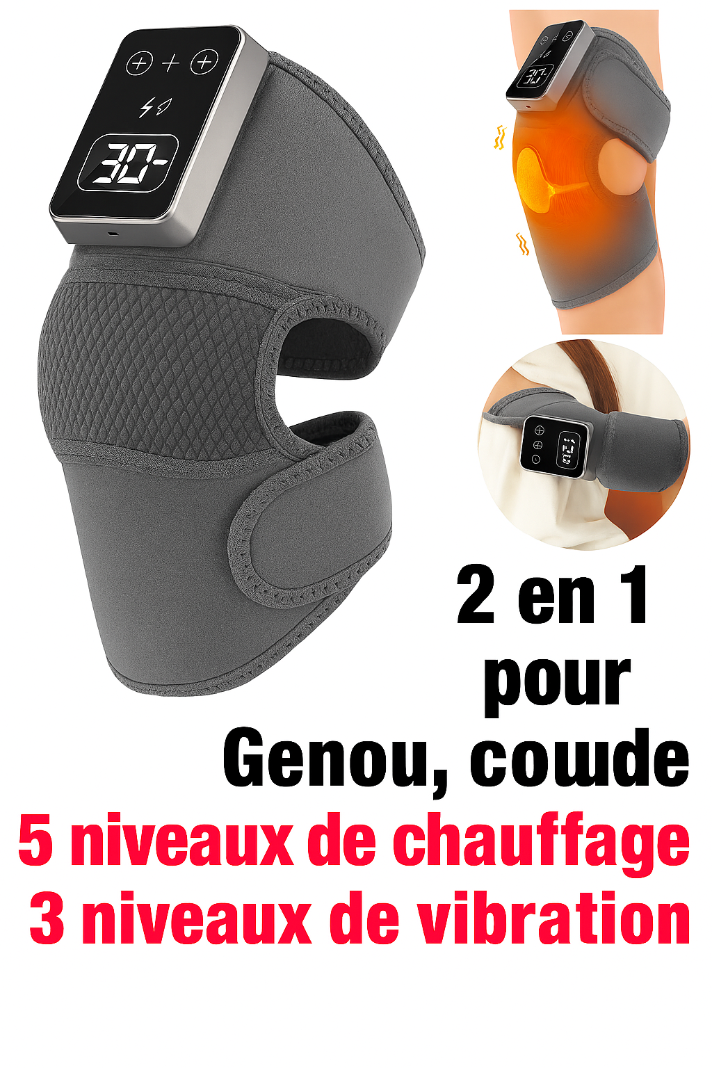 Ceinture chauffante de massage pour l’épaule – Image 2